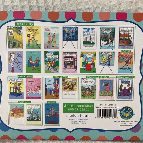 Marian Heath 17 Humorous All Occasion Greeting Cards With Envelopes And Box - Picture 5 of 5